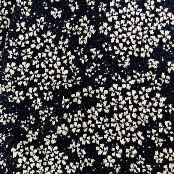 Michael Michael Kors Pant XS NWT Cropped Ankle Stretch Knit Floral Navy blue - Picture 4 of 11